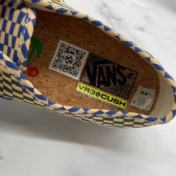 Vans X Mami Wata VR3 Cush Checkerboard Cream Skater Sneakers Men 7.5 Limited - Picture 6 of 14